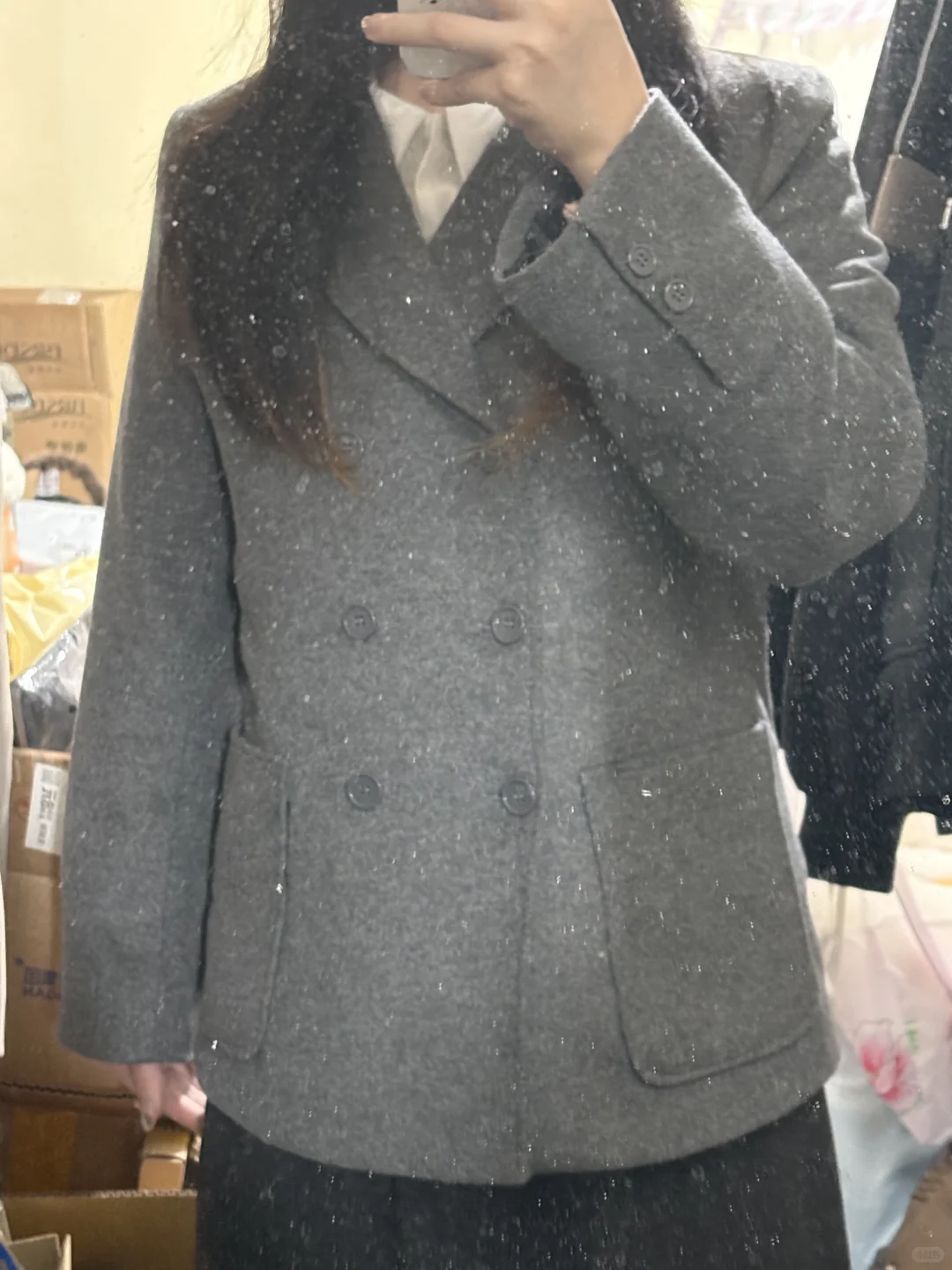 153 104梨形｜小兔绒印刷机上身实拍