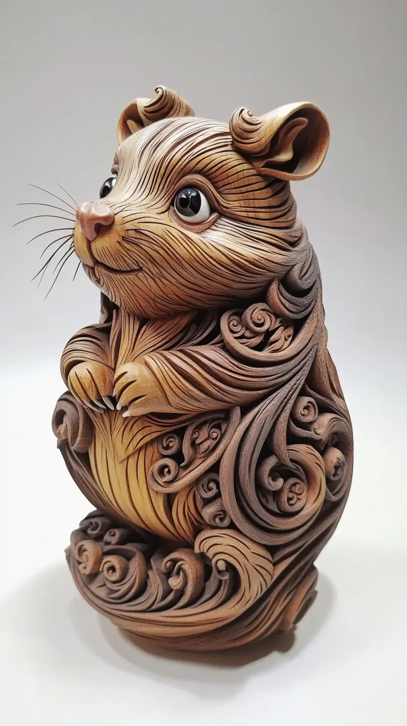 十二生肖木雕摆件