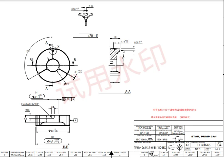 泵阀钛合金铸件，采购60000件