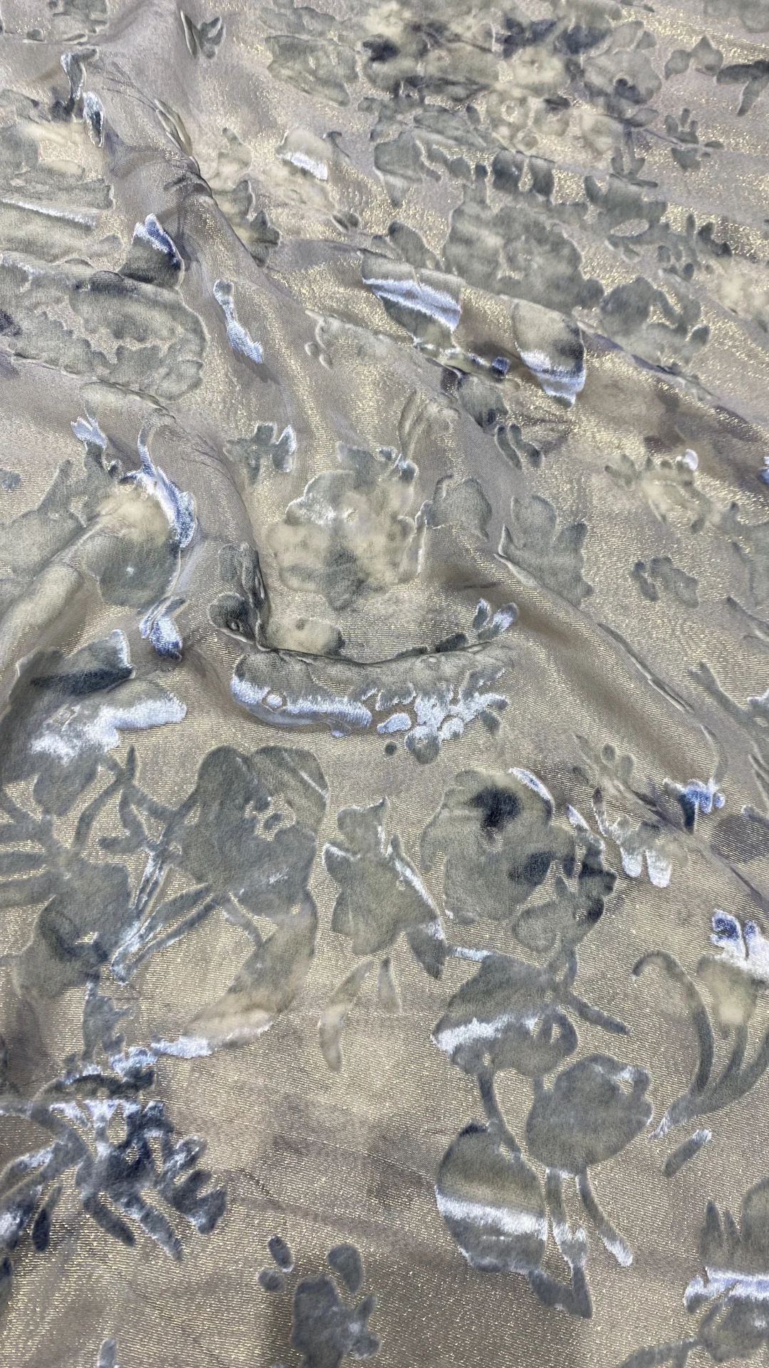 怎么会有这么好看的面料！！！金丝绒彩绘