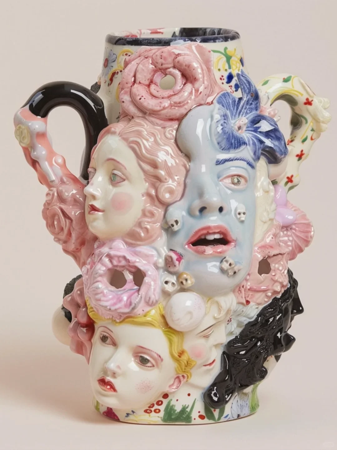 怪诞美学|这陶瓷脸也太精致了吧！！