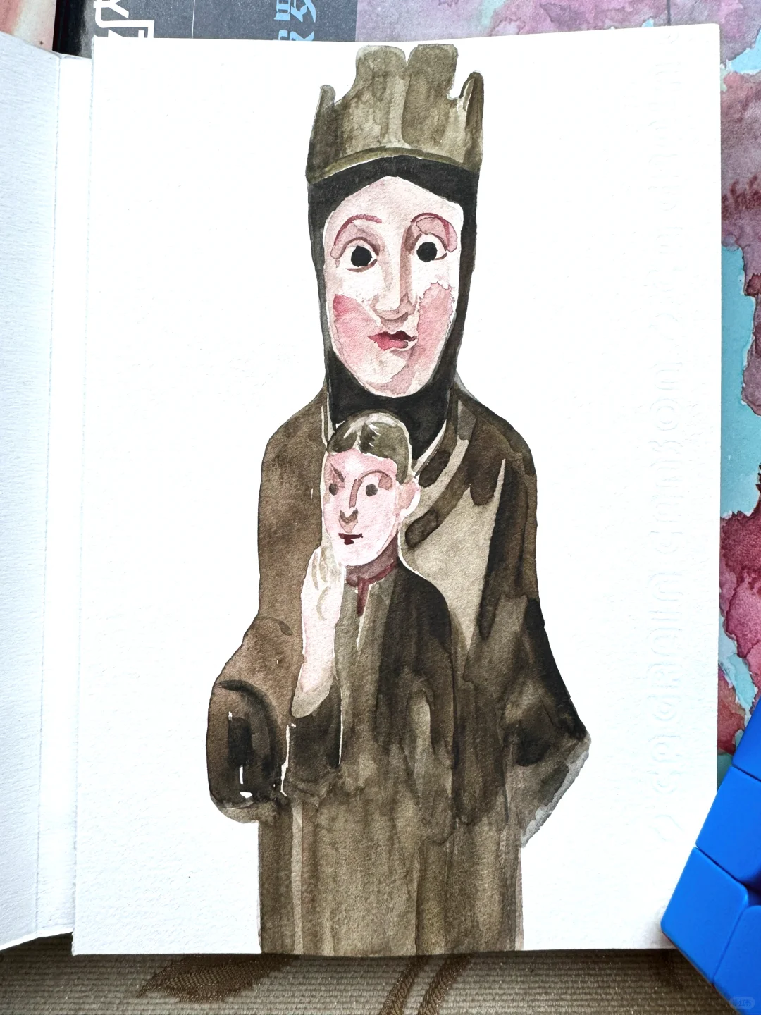 这位母亲的眼神让人过目难忘