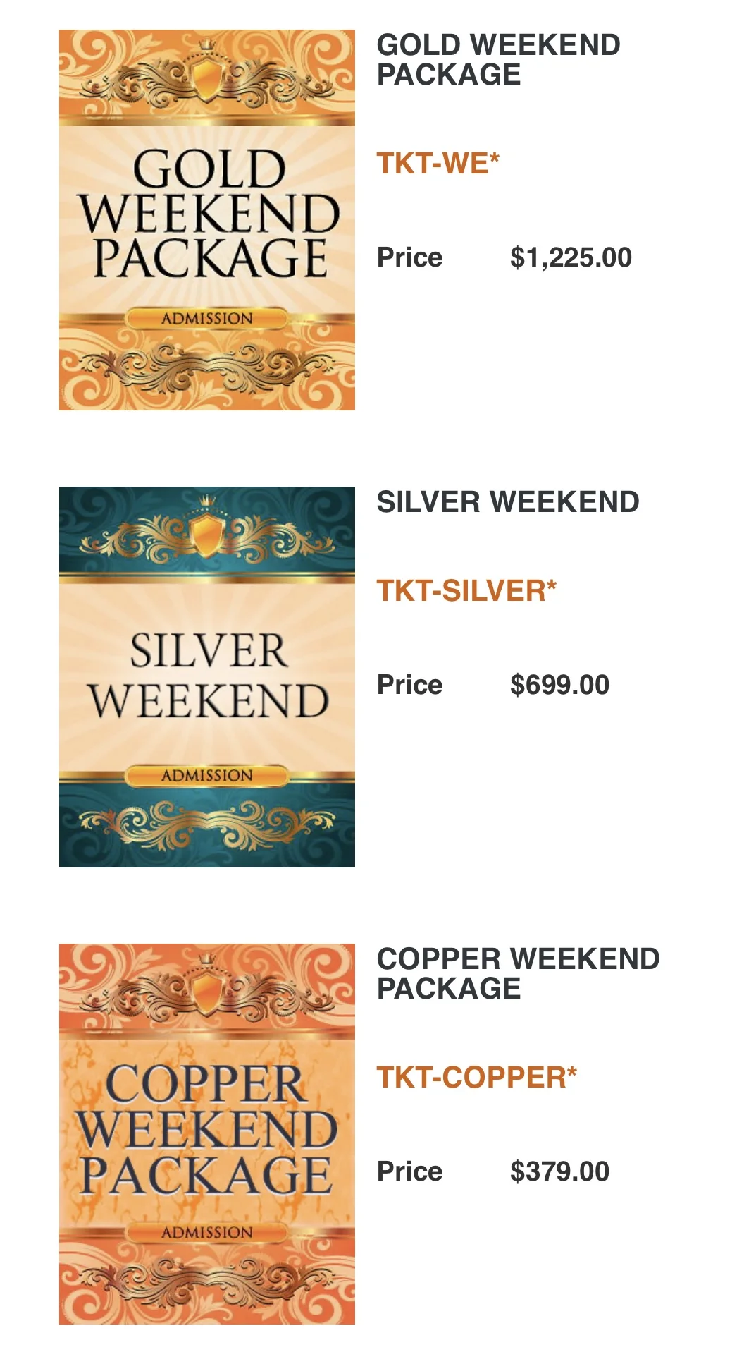 SPN见面会美国CreationCon票类型简介