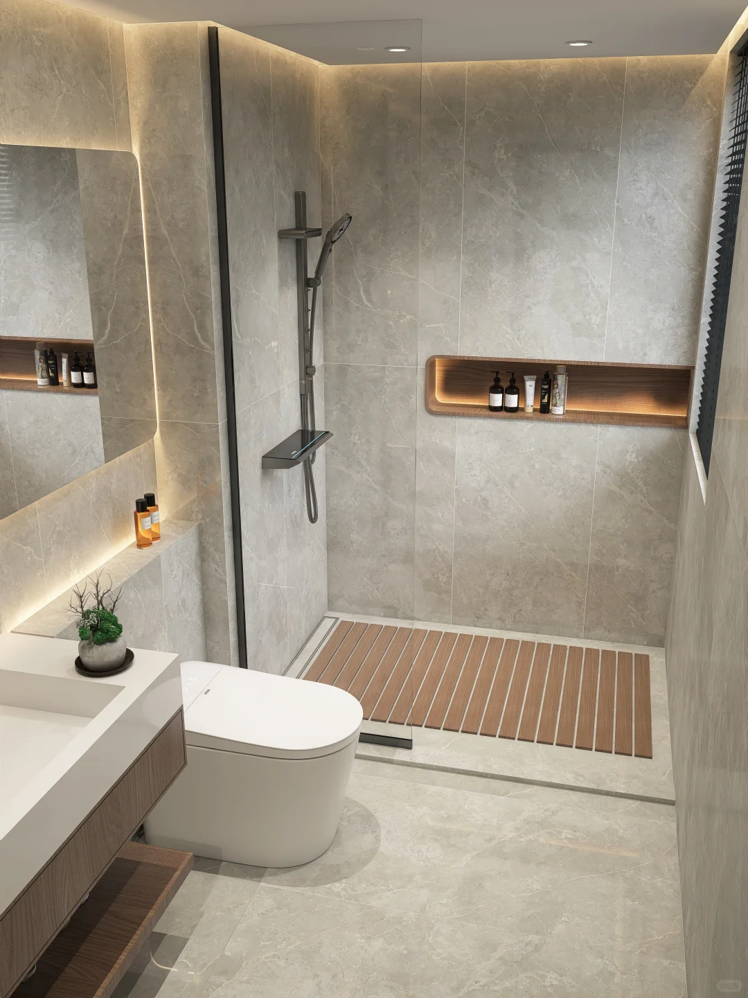 太喜欢啦?一整个爱住的卫生间～