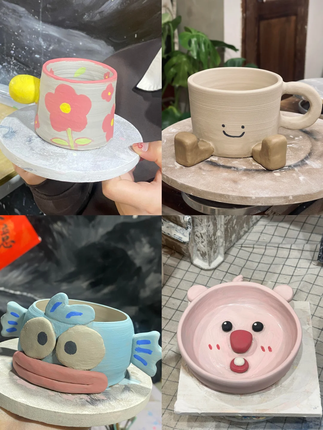 好朋友 下次见面我们一起做陶瓷吧！