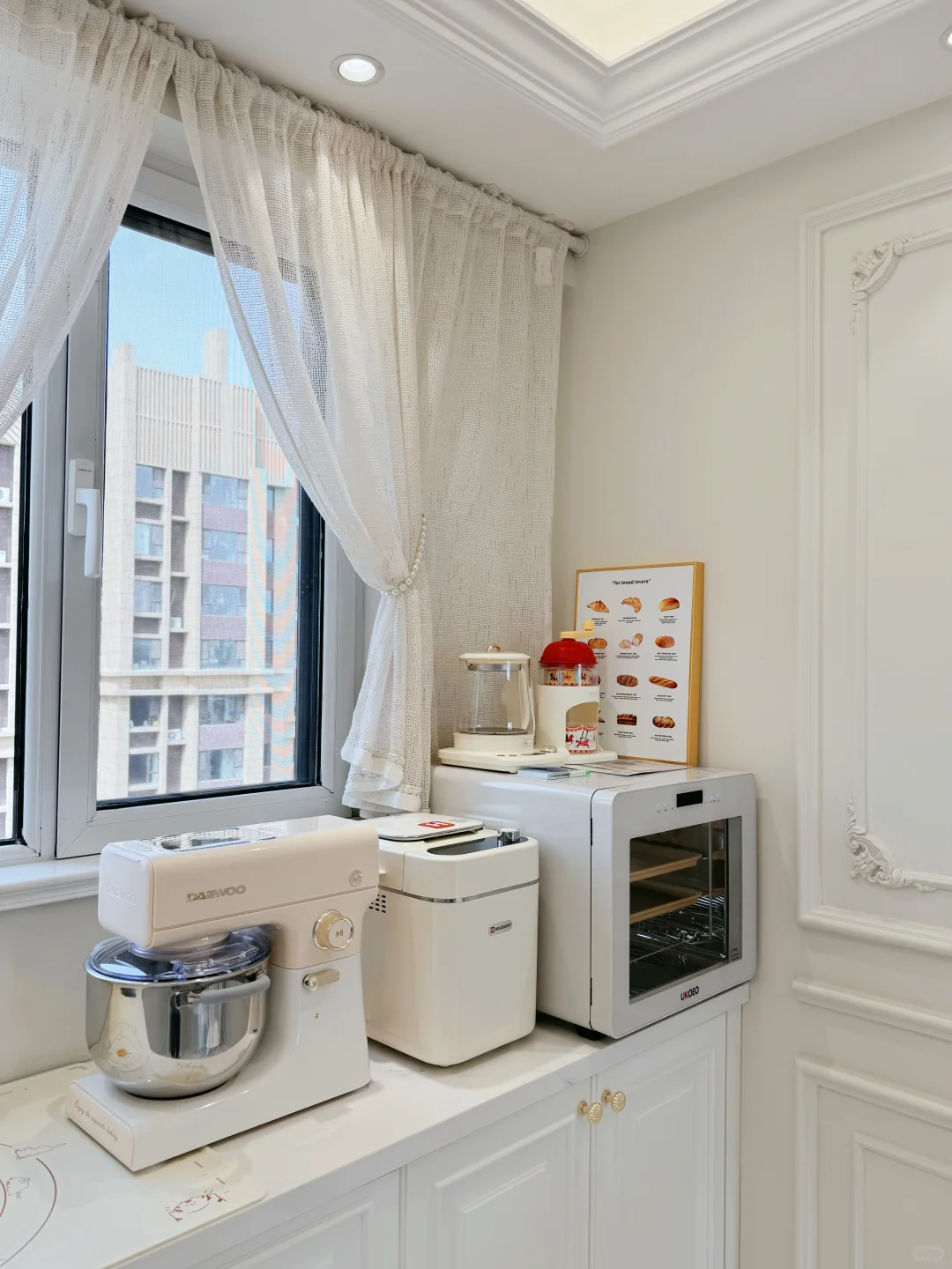 我的烘焙一角，干净清爽，简单好看～?