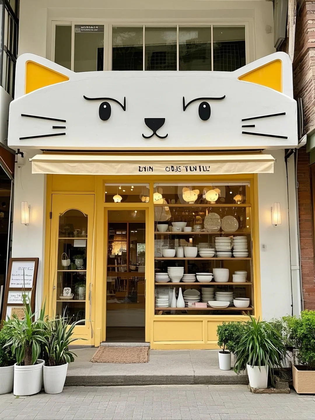 猫咪陶瓷店设计，好治愈啊！