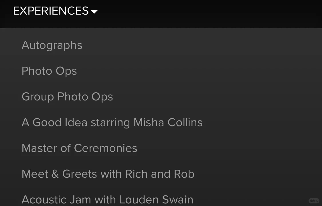 SPN见面会美国CreationCon票类型简介