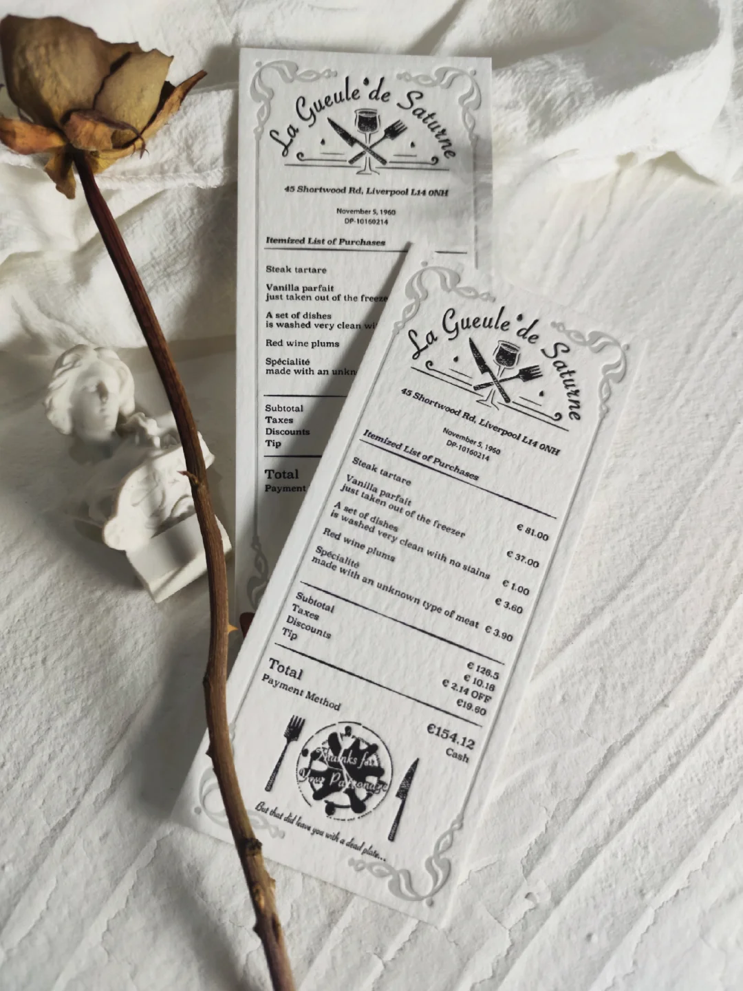 客订｜活版印刷小票