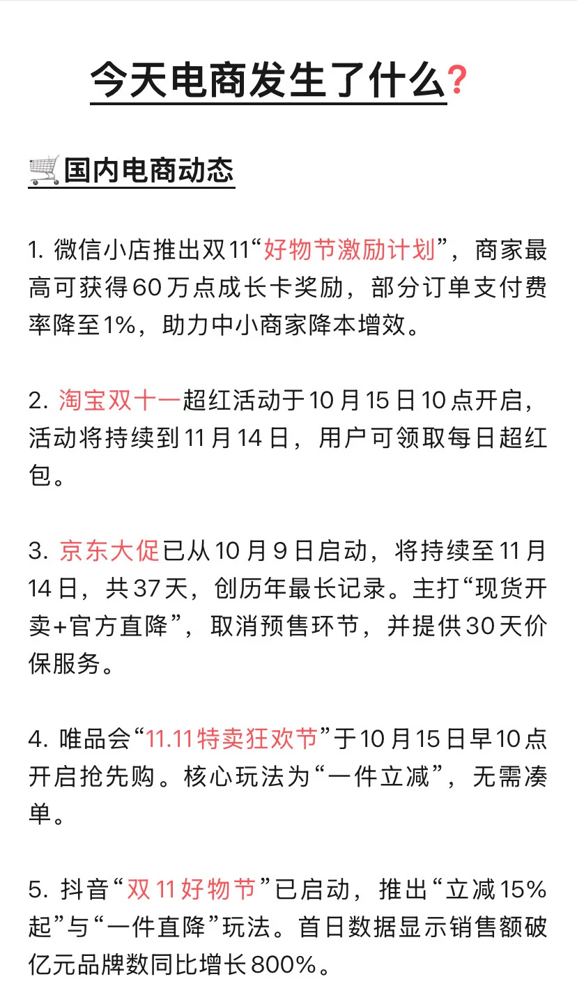 10月15日 电商动态 跨境电商争取中国卖家