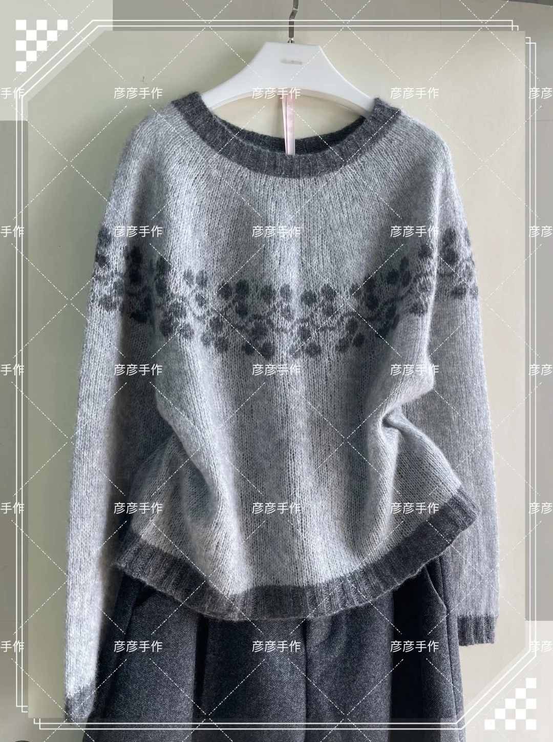 『一剪梅』编织人生云雾线提花衣（附编织说明）