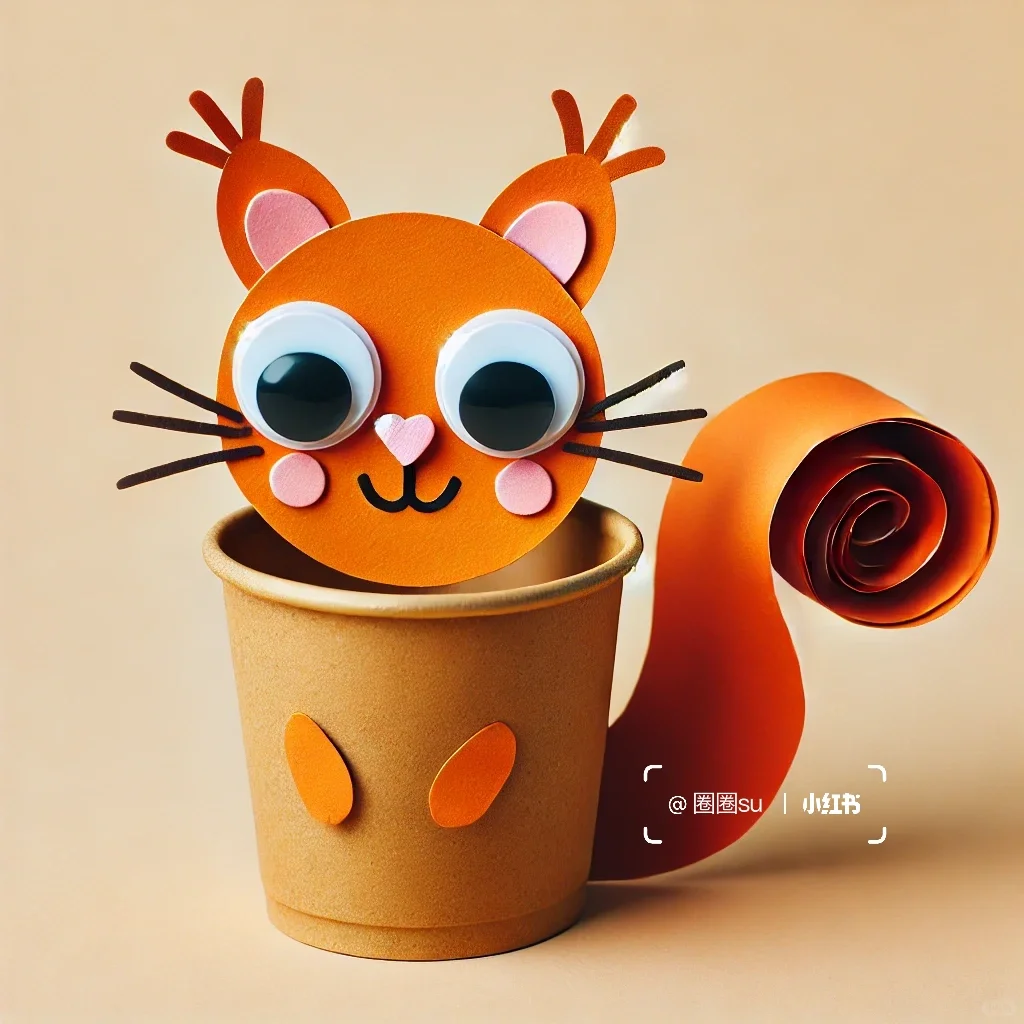 纸杯变身|可爱小动物系列手工达人必学