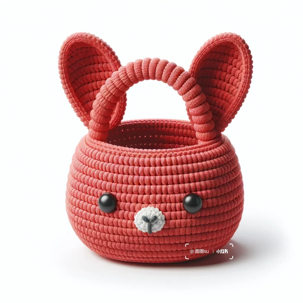 喜气洋洋｜十二生肖钩编果篮收纳篮