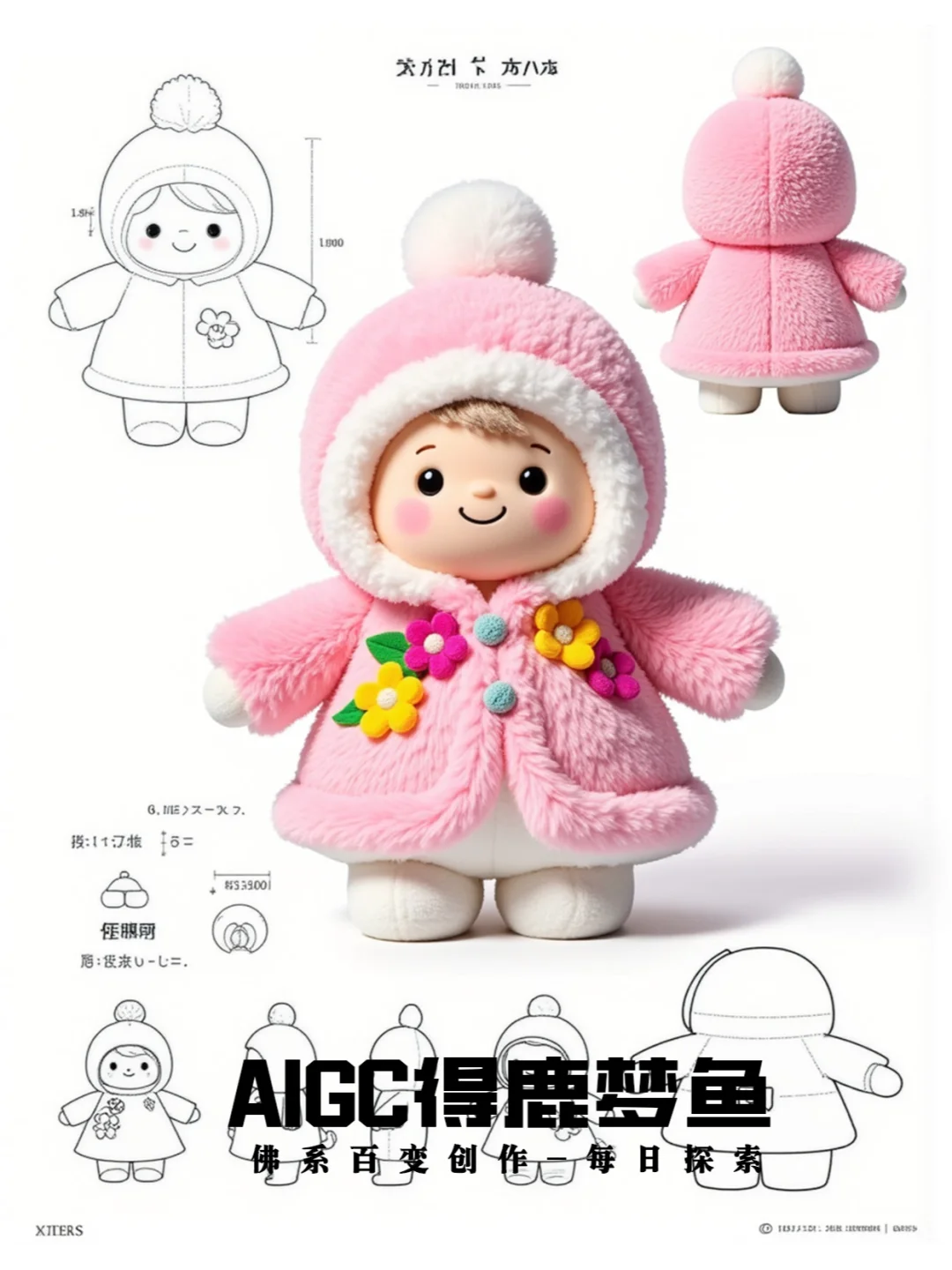 毛绒玩具设计手稿-comfui一键出