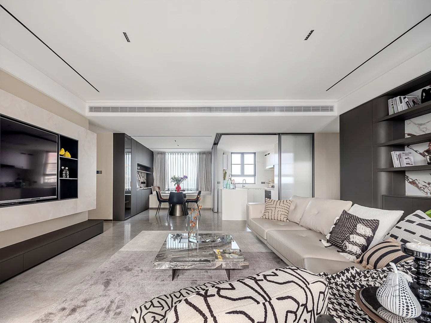 这个143㎡极简平层,真好抄作业