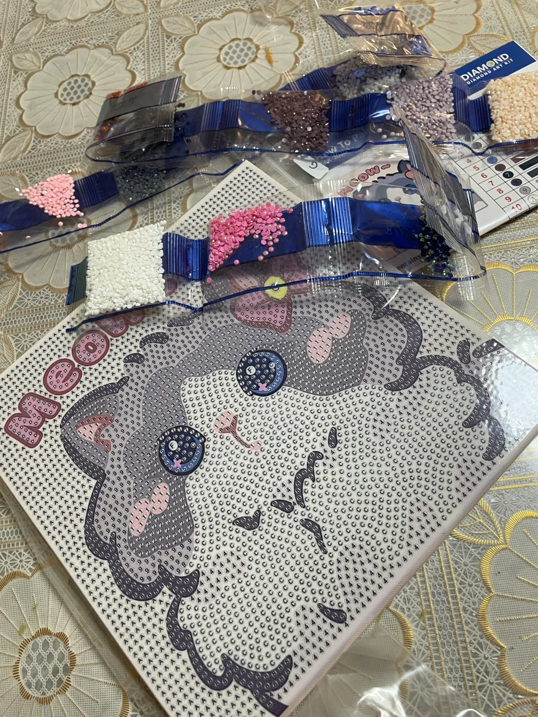 钻石贴画，原以为密集恐惧，可是完全没有呀