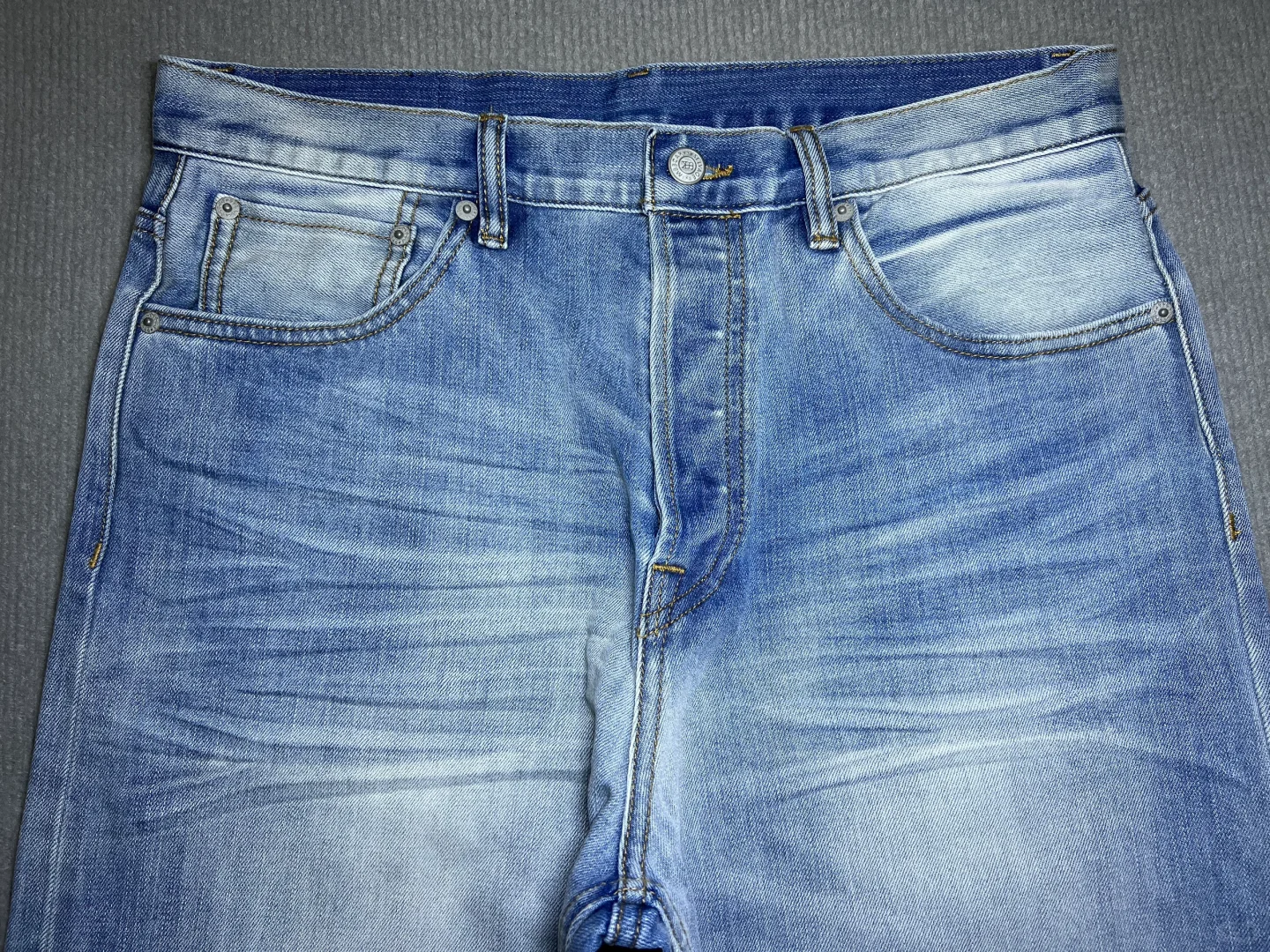 MBBCAR窄幅-Cool ice冰凉系列阔腿a字牛仔裤