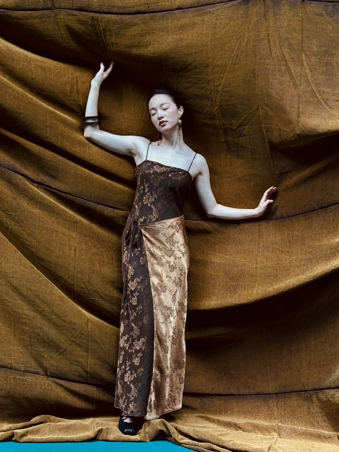 绝美缎光古金香云纱～