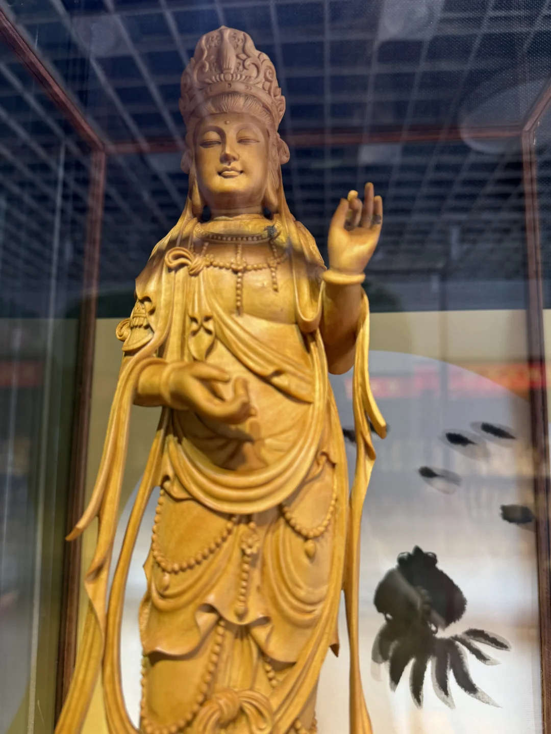 【千年匠心·木蕴慈悲——黄杨木雕观音像】