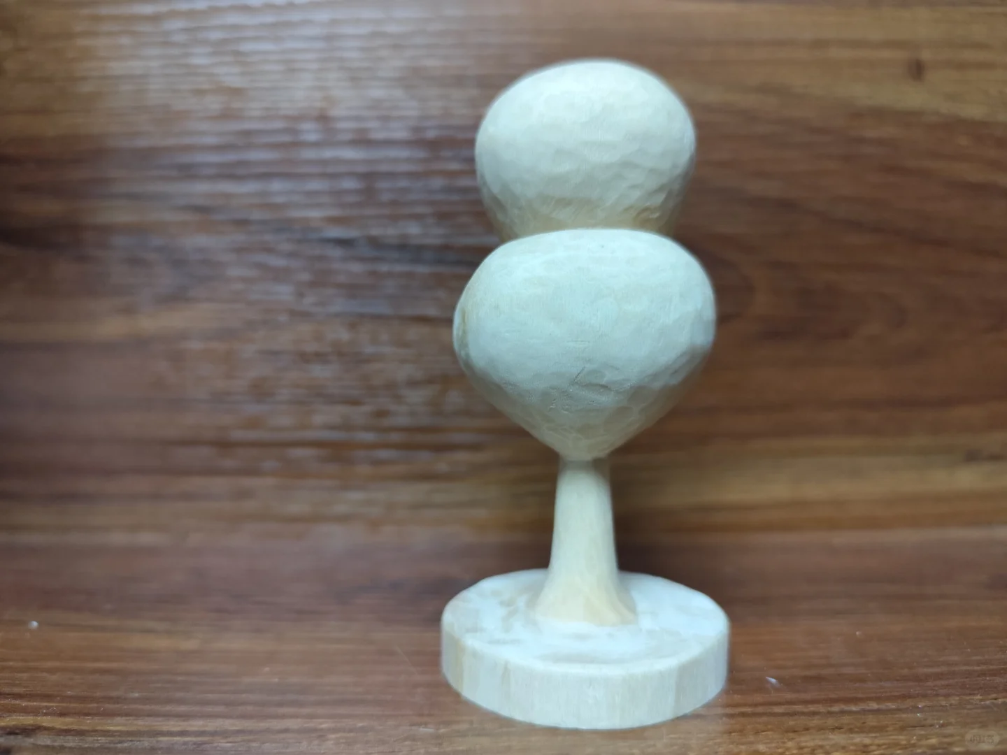 木雕新手不想削心形了~