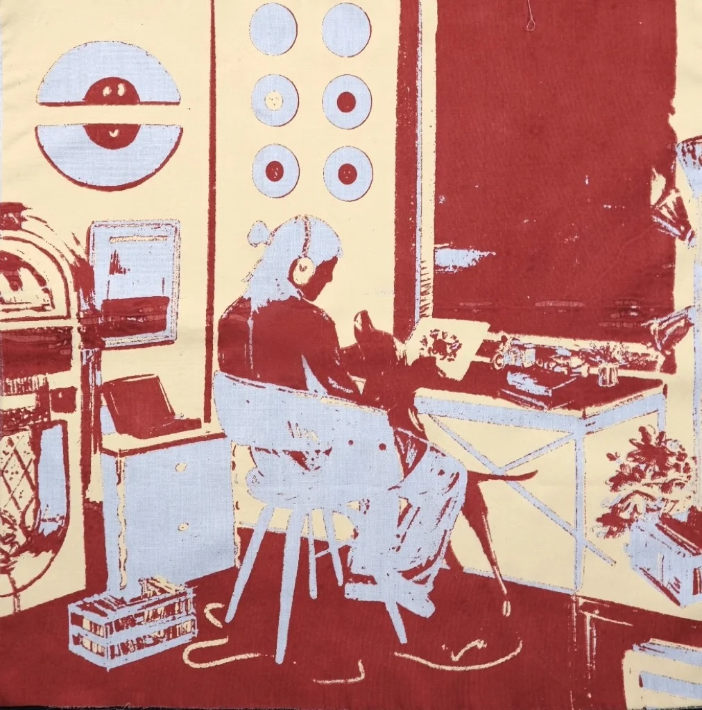 拿插画丝网印刷T恤