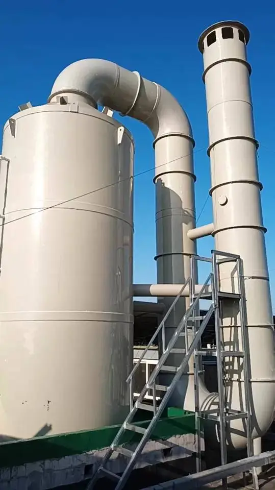 pp喷淋塔废气处理设备环保型除尘酸雾水淋塔