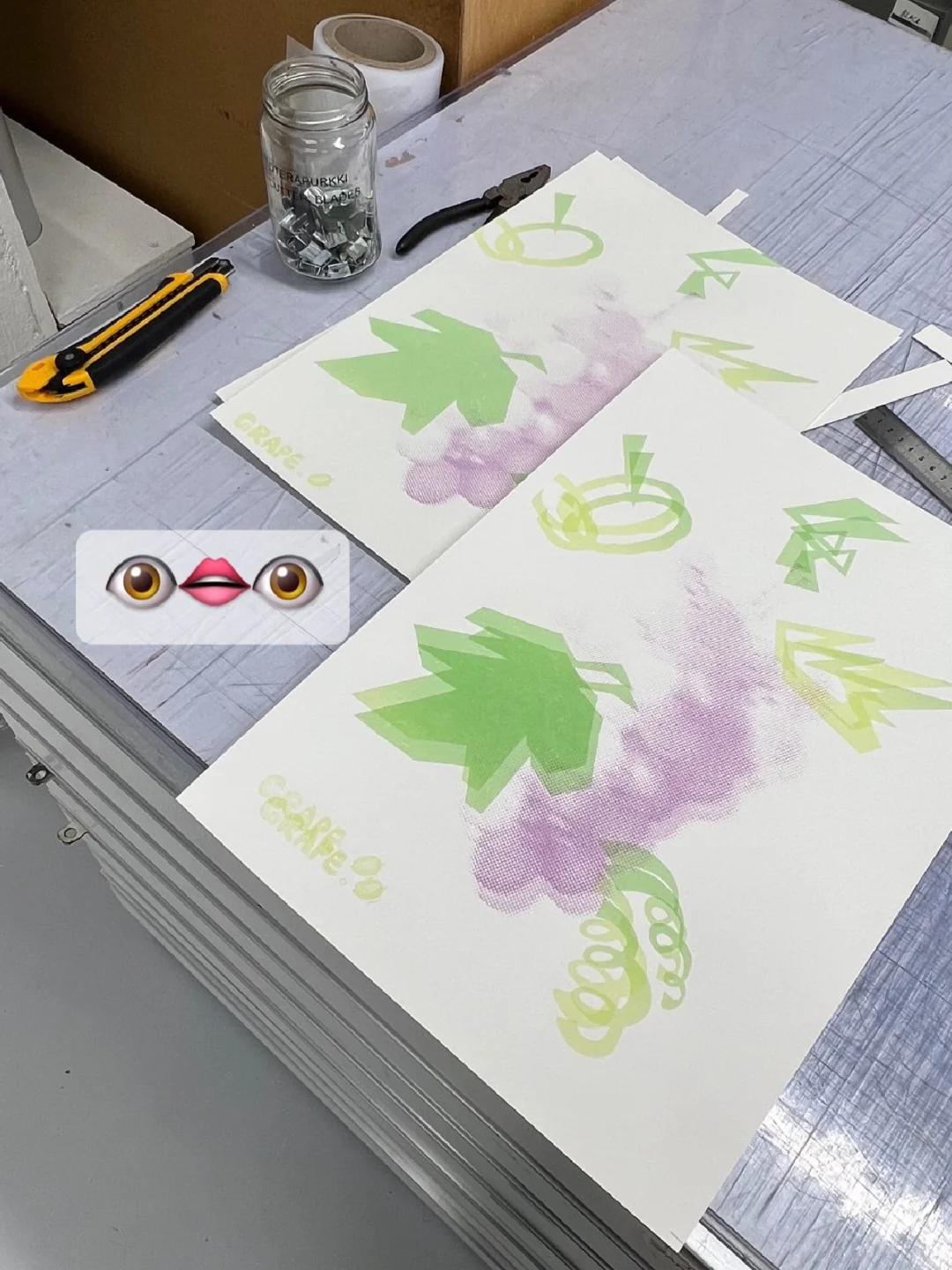 爱上丝网印刷了?️??️