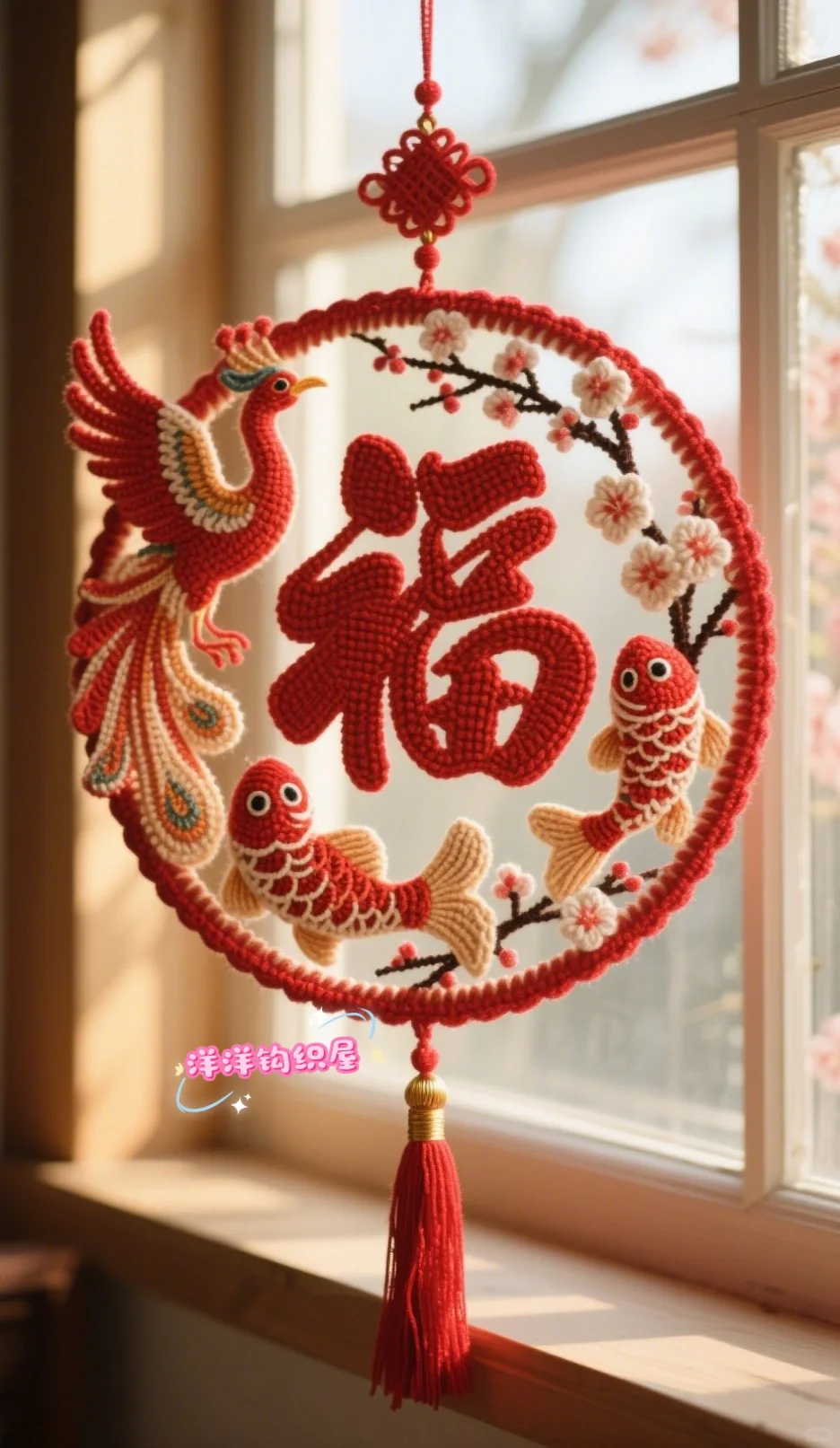 钩织福字、钩织福字、钩织福字