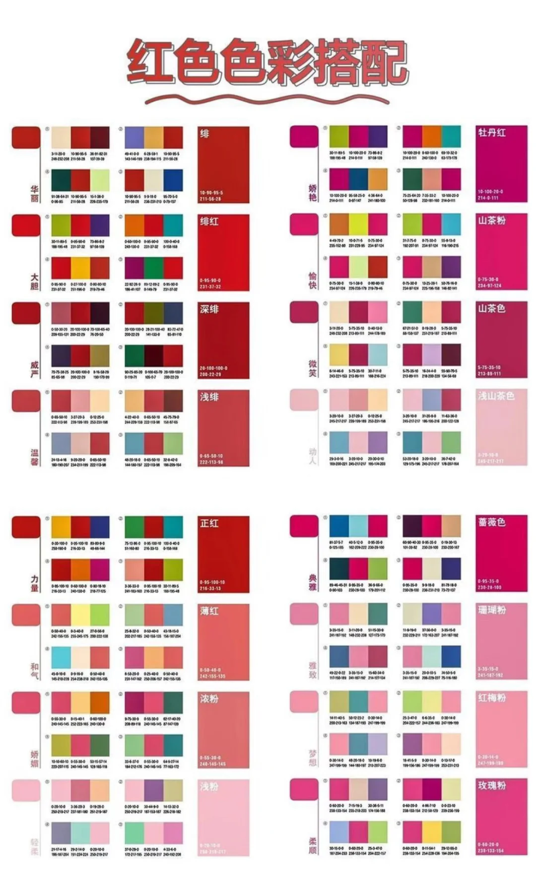 谁还没个万能配色卡！！！