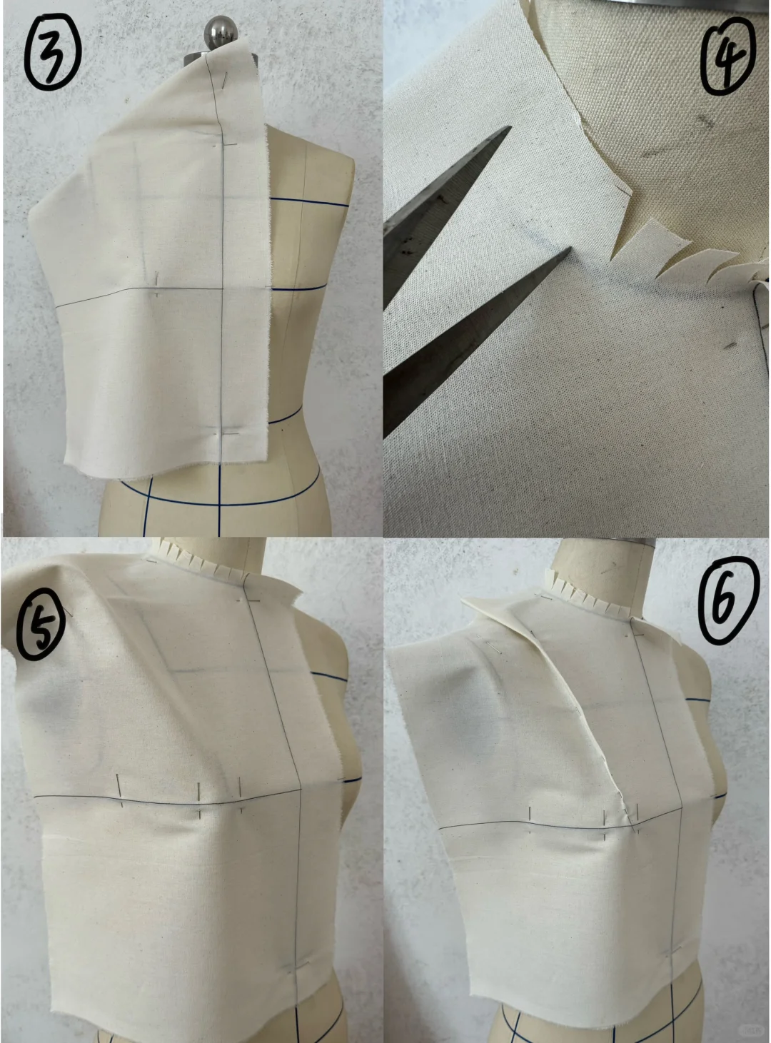 上衣原型立裁教程来啦!