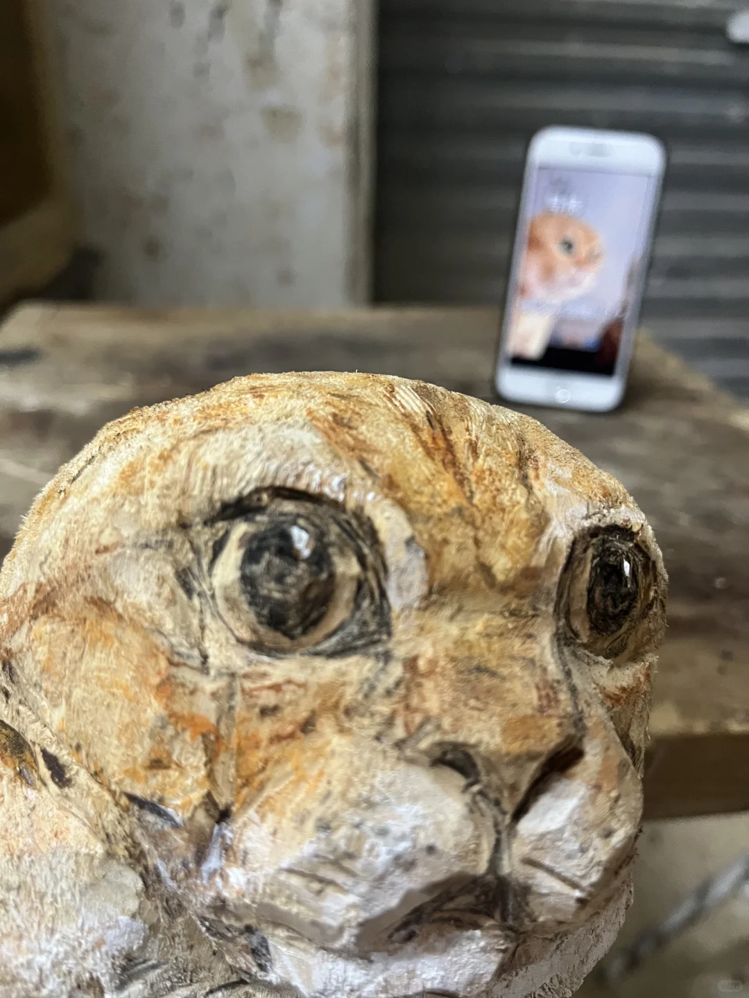 挑战木雕一百只猫咪：第四只