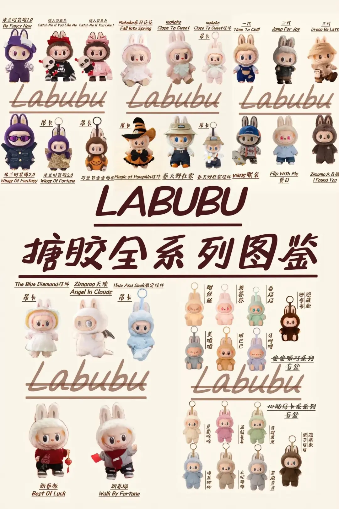 泡泡玛特| labubu搪胶全系列图鉴