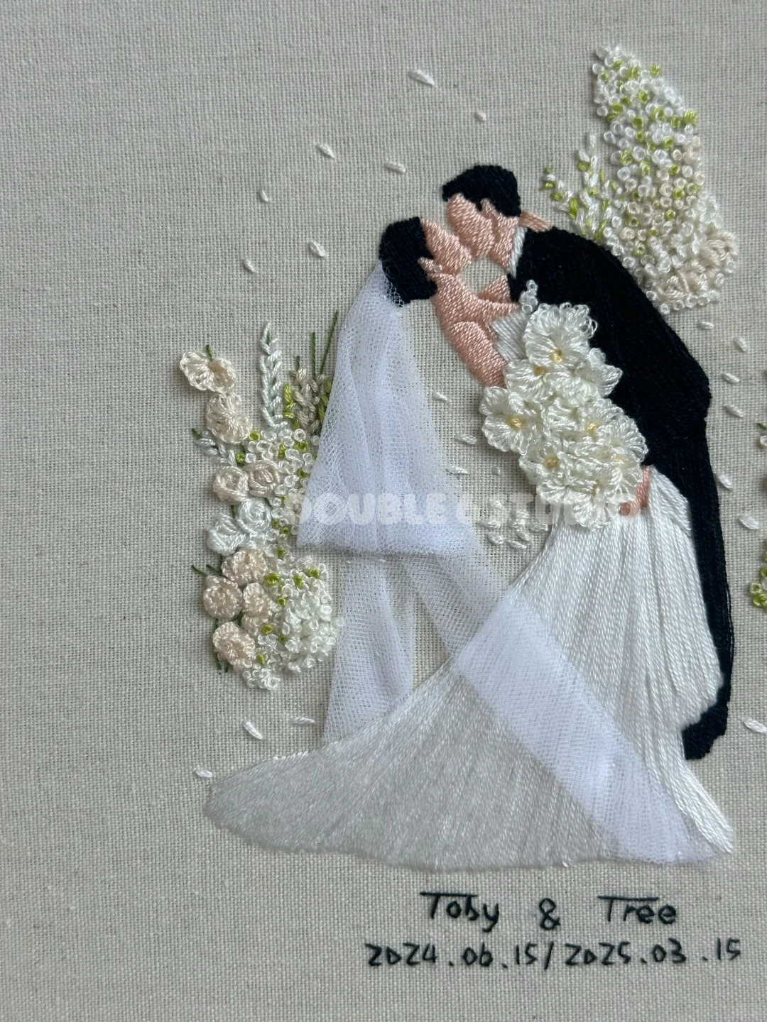 ?婚礼刺绣·送给挚友的礼物即将送达