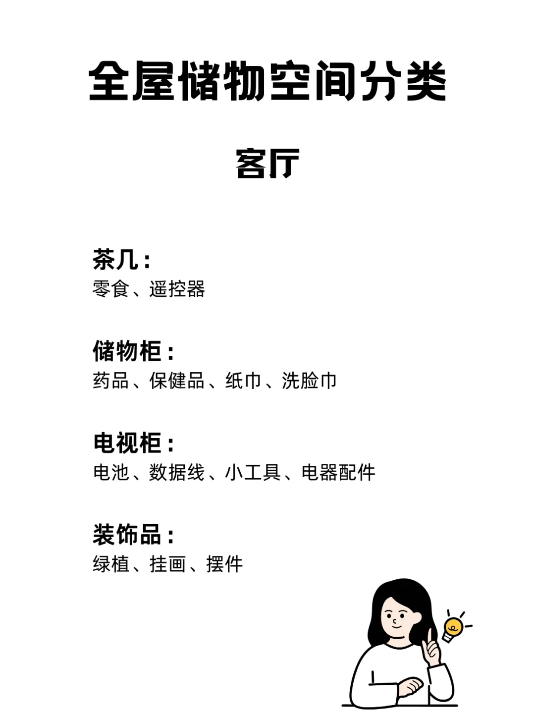 超实用！全屋物品分类清单，码住