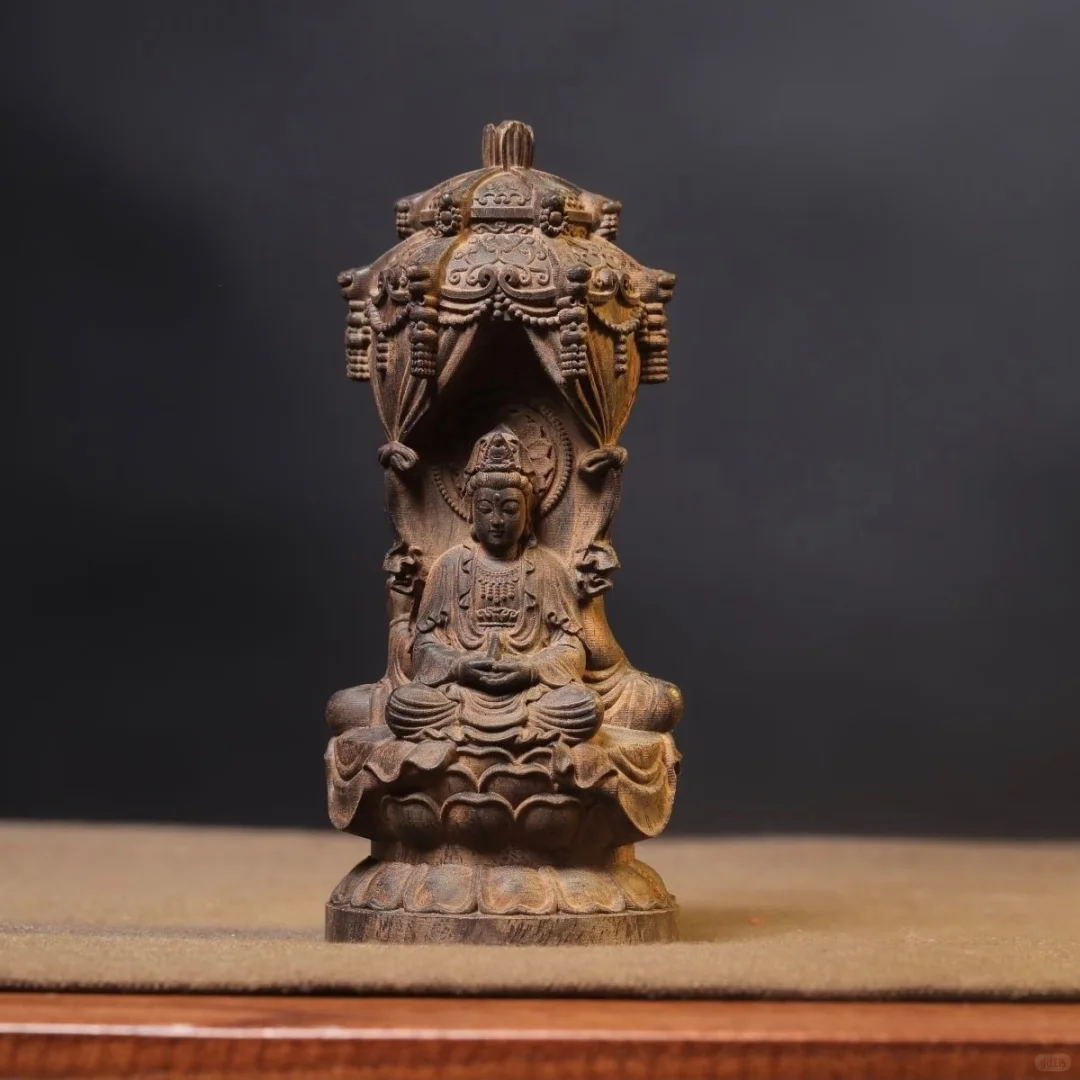 这方12厘米的“掌心佛国”!沉香木雕·西方