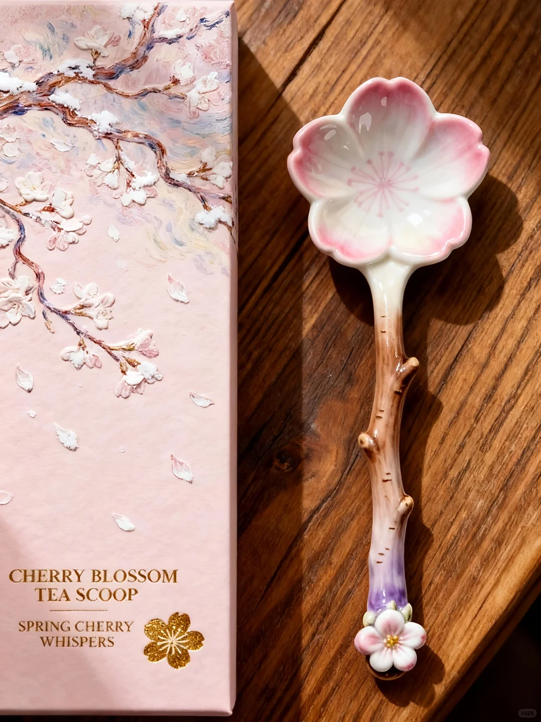 今天被这支樱花花勺甜到！?