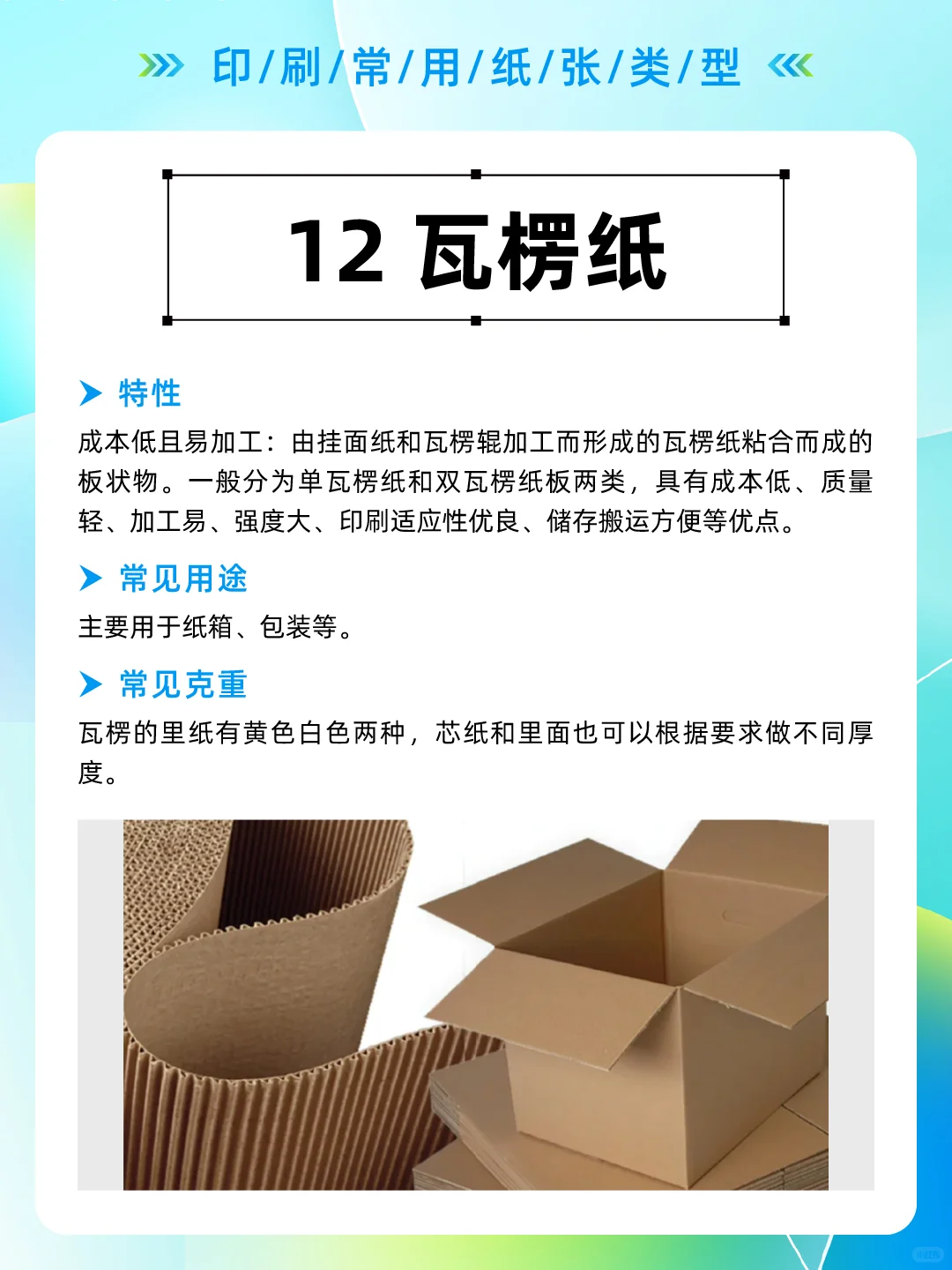 印刷常用的16种纸张类型！！