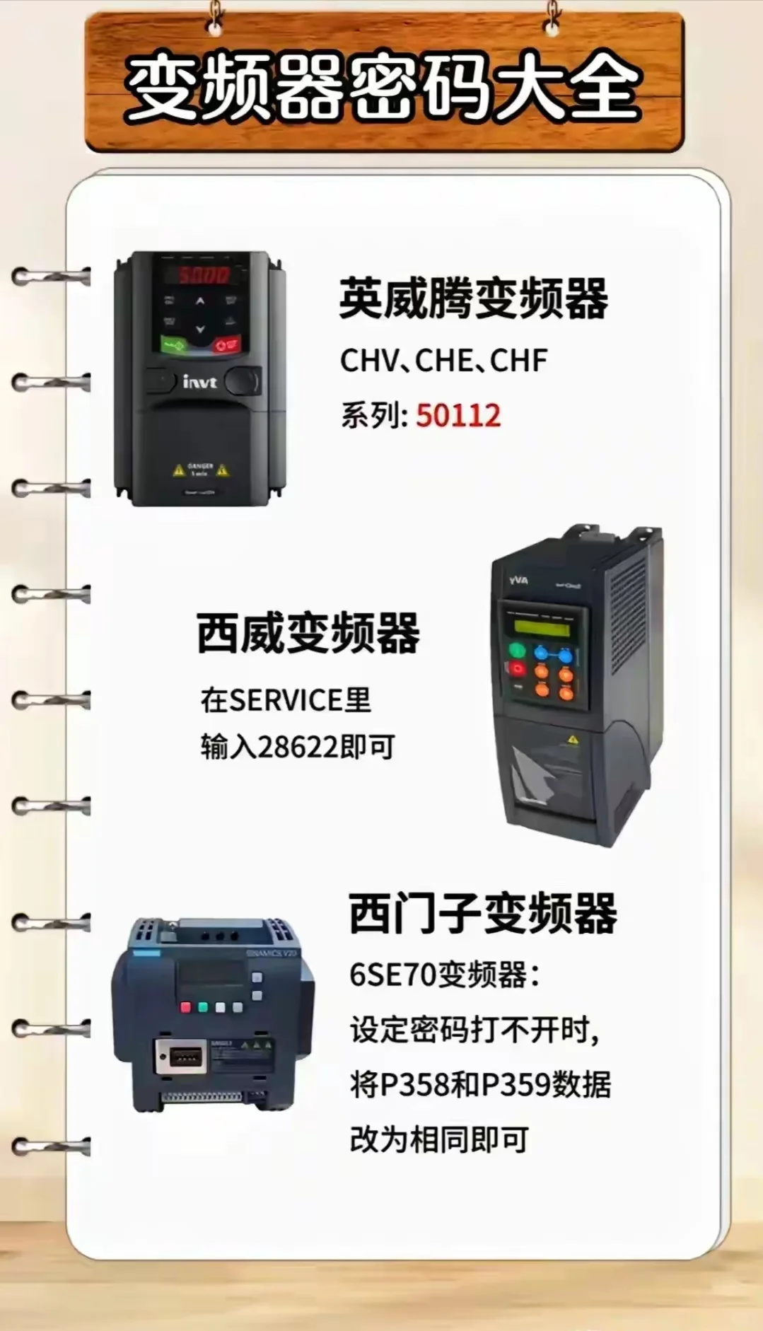 变频器秘码大全，快速上手必看！
