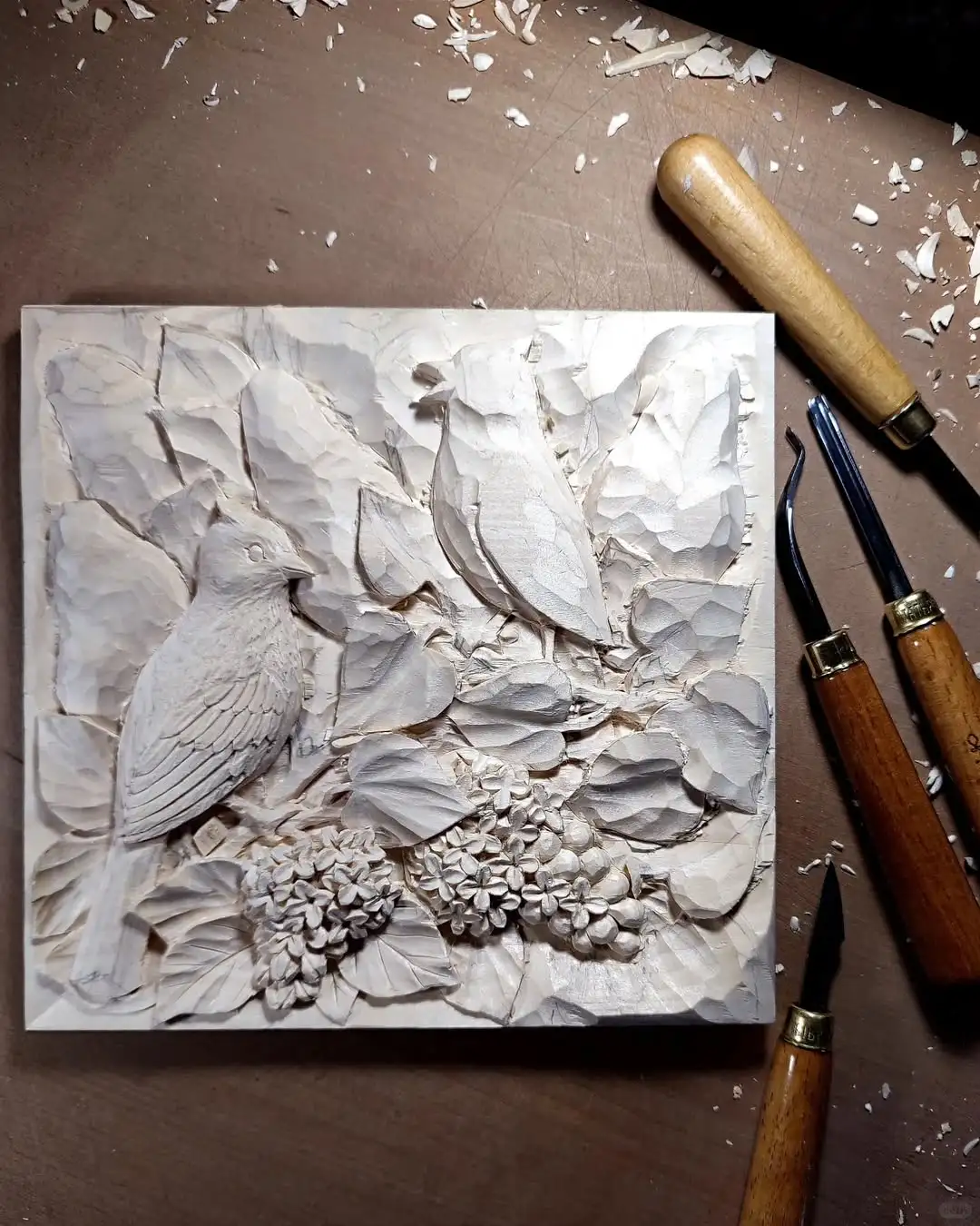 分享一组木雕浮雕作品（俄罗斯艺术家作品）