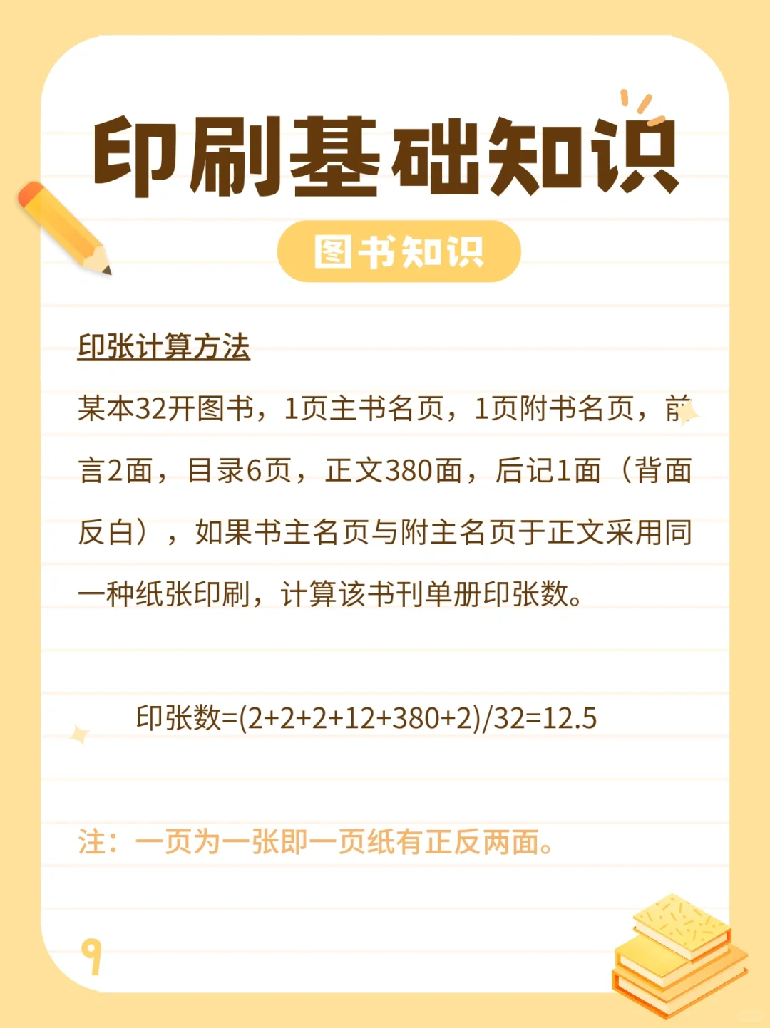 印刷基础知识，共9张图