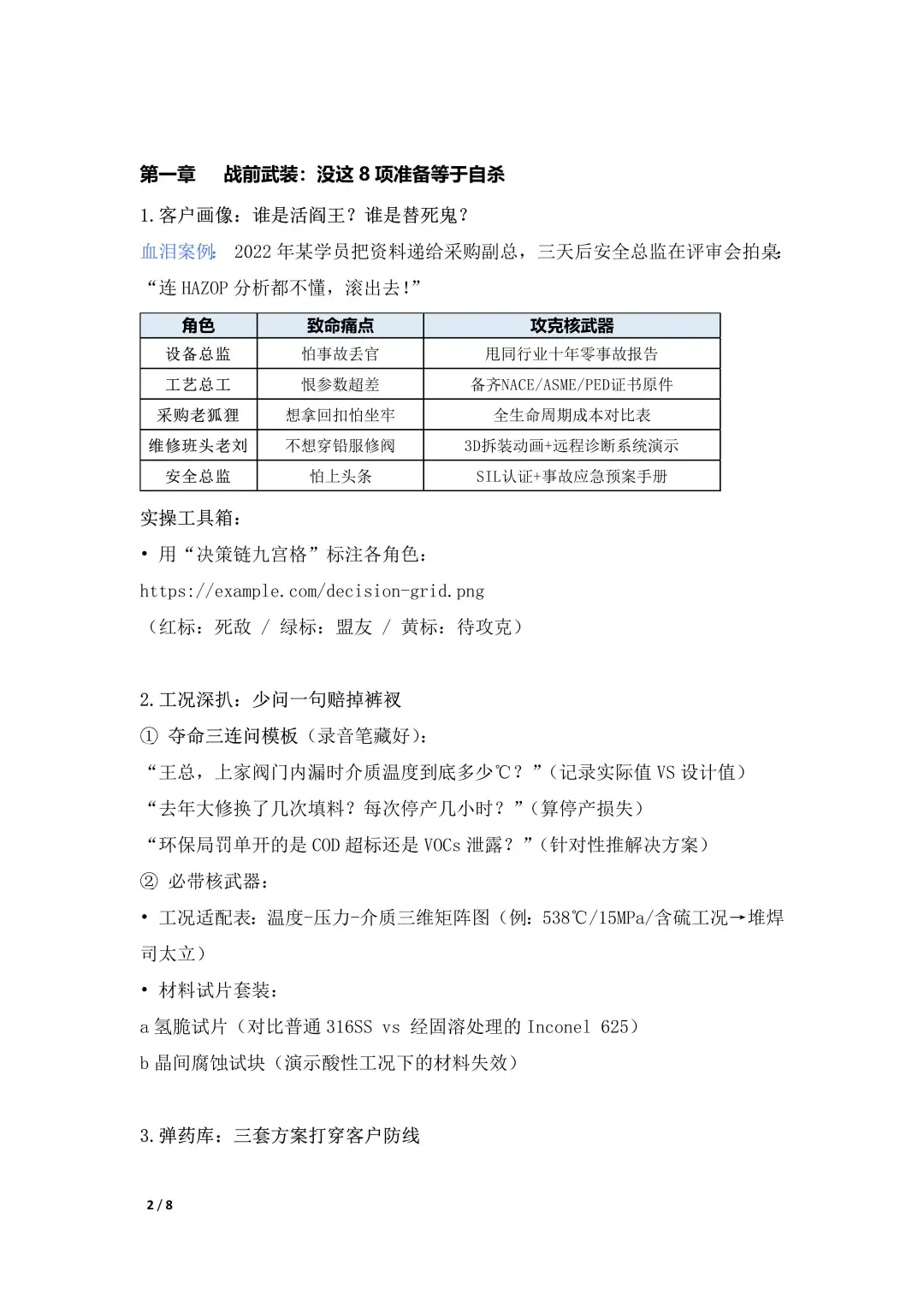 特种阀门销售拜访全流程铁律