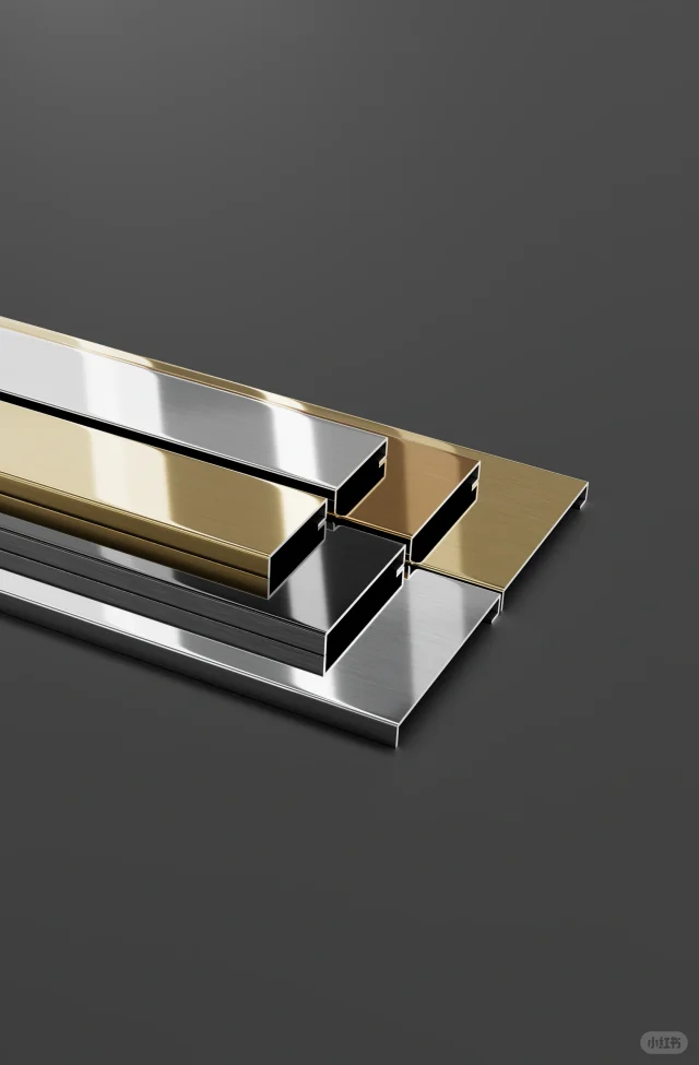 金属感踢脚线，耐用又亮眼，日常超搭！