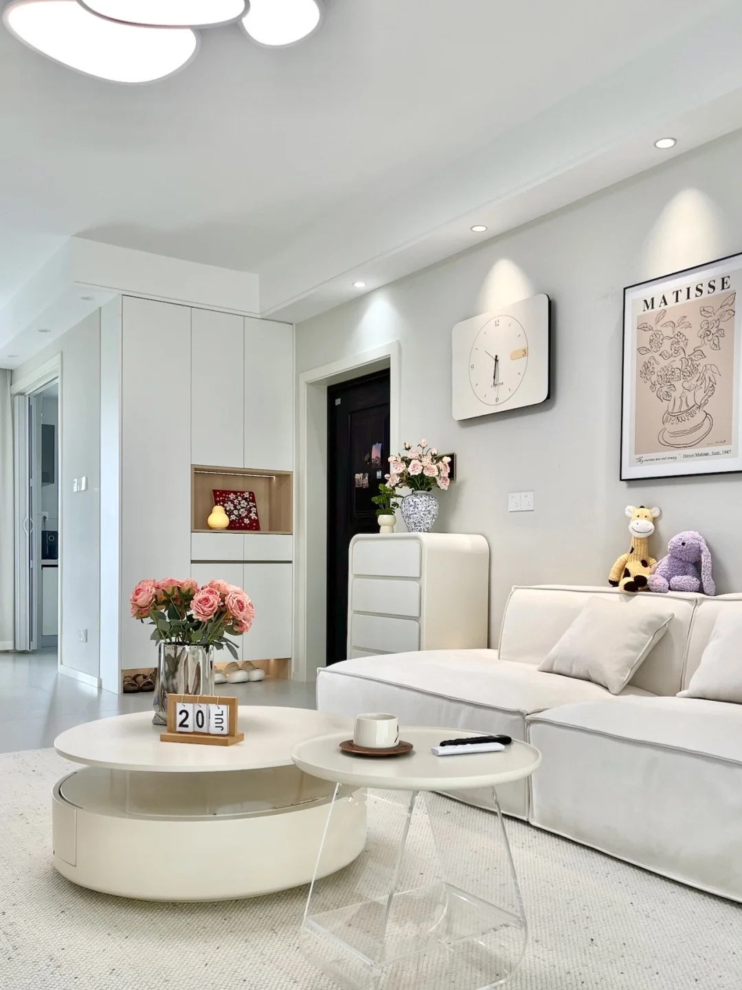 入住后的奶油小家,居家幸福感持续提升