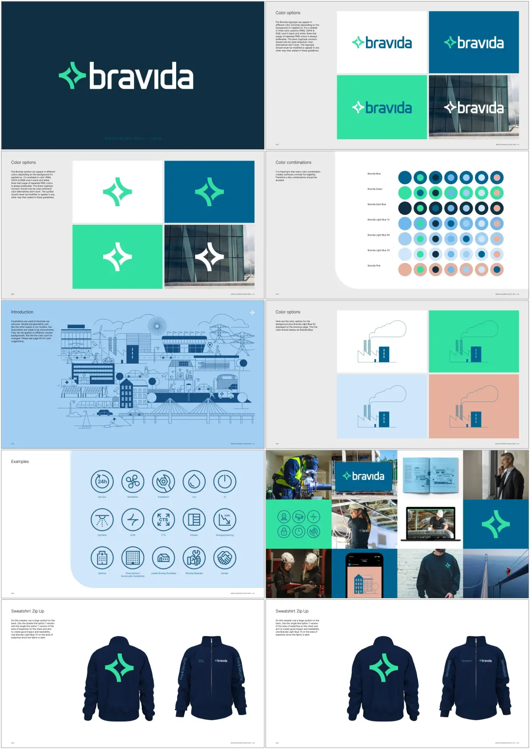 【品牌VI手册】电气和机械承包商bravida