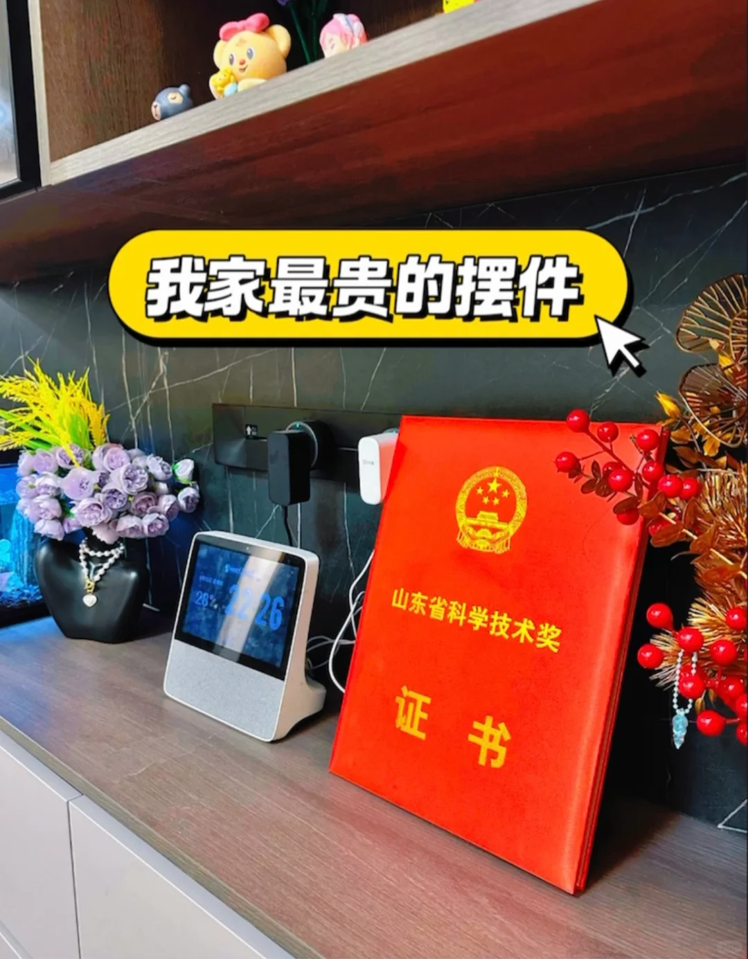 凡尔赛一下：我家最贵的摆件，是张证书！