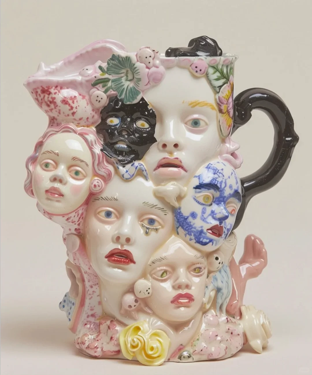 怪诞美学|这陶瓷脸也太精致了吧！！