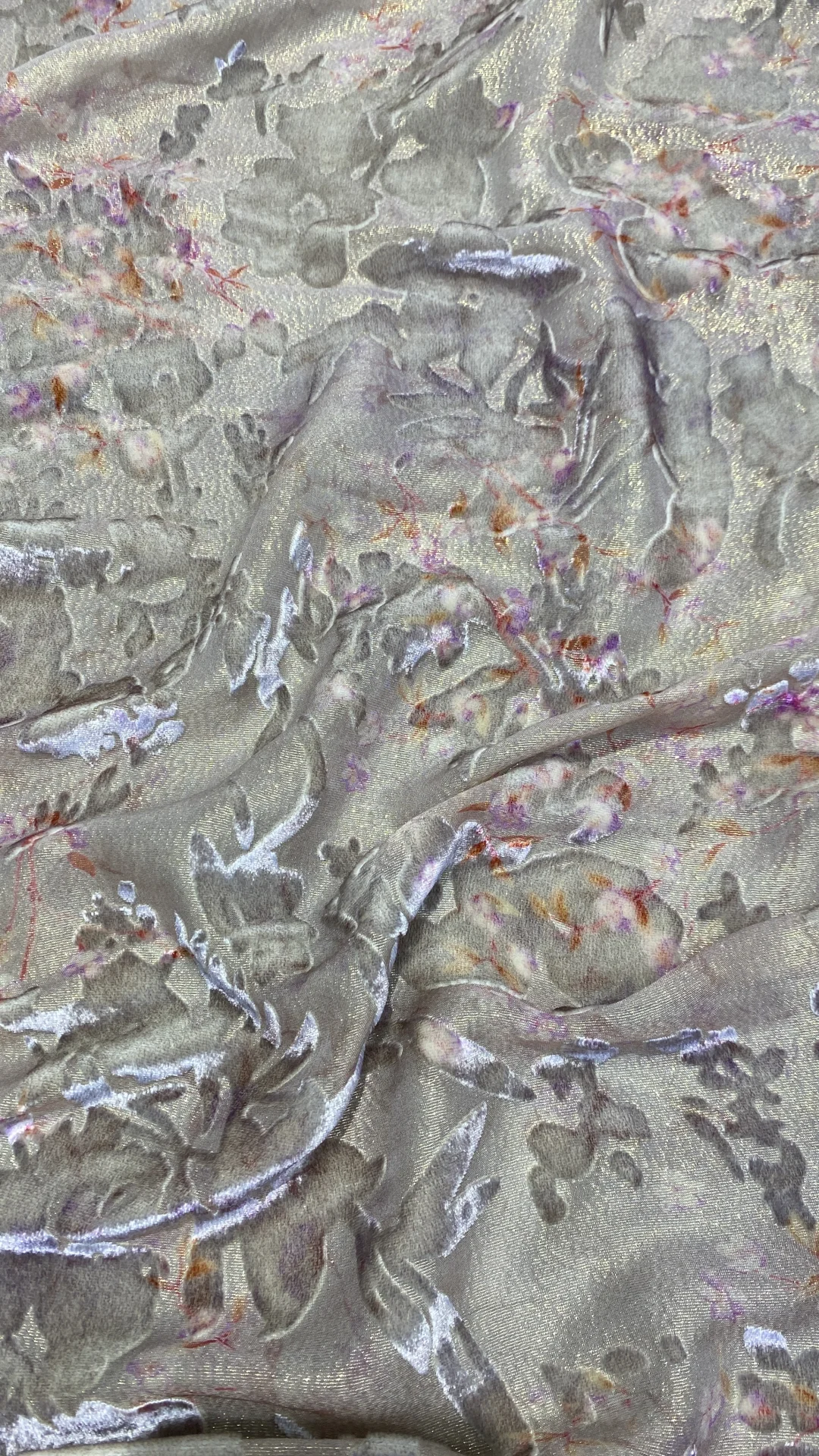 怎么会有这么好看的面料！！！金丝绒彩绘