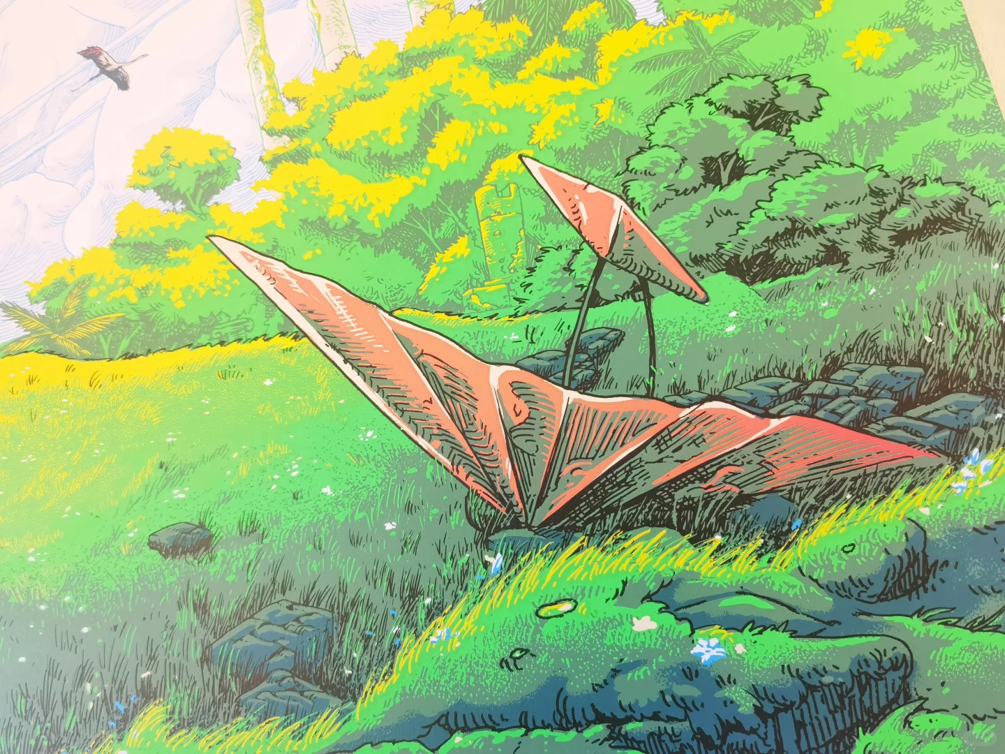 天空之城 丝网海报