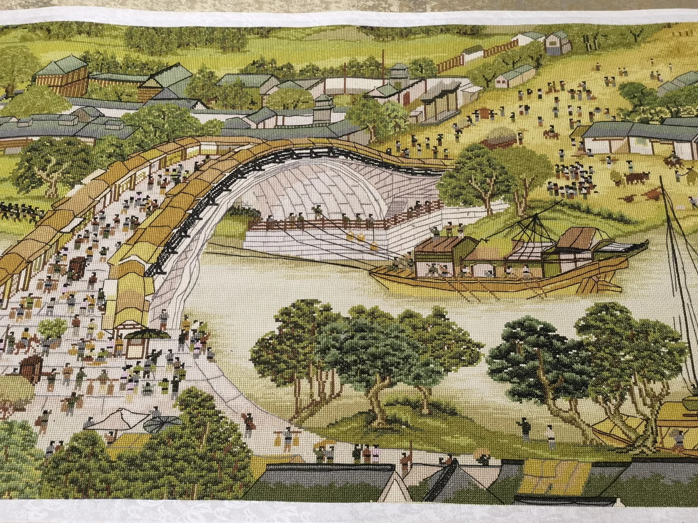 我妈花了5年完成的清明上河图能值多少？