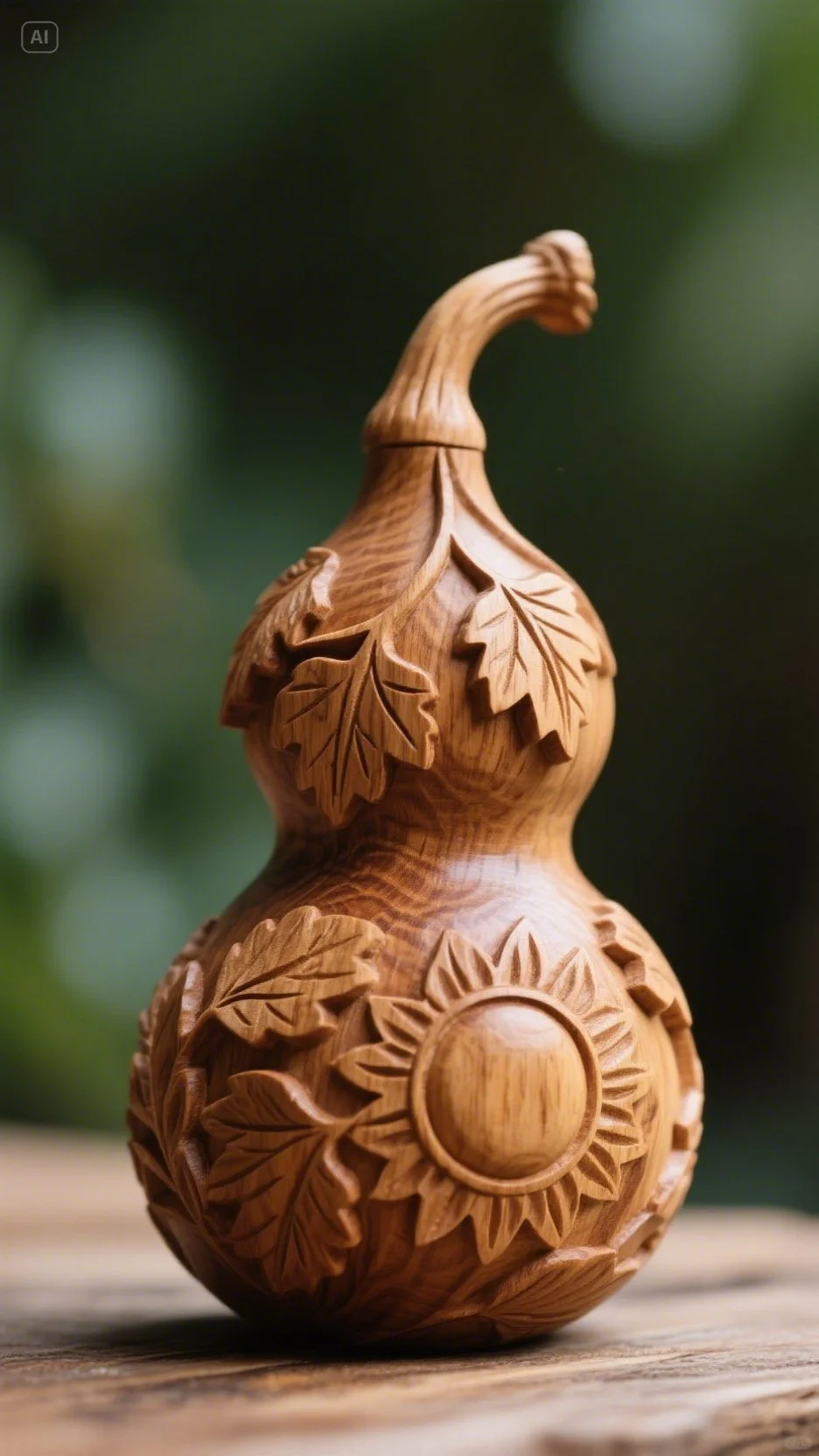 木雕葫芦里藏着的福运、它怎么这么Q萌又这